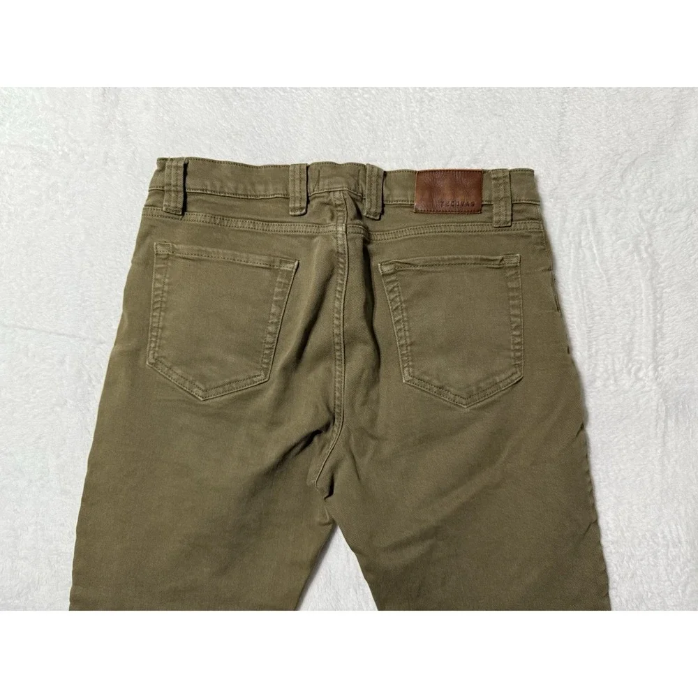 Tecovas Jeans Mens 32x28‎ Faded Green Straight Five-Pocket Comfort Denim